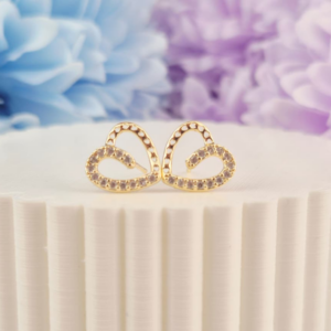 Corazón con cadena y cristales